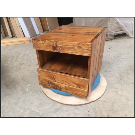 pal&co chevet rustique en bois